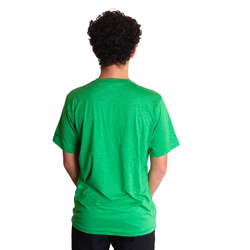 Oregon, Columbia, Green, Crew Neck, Polyester Blend, Men, Tech Trail, Performance, Pocket, T-Shirt, 735992